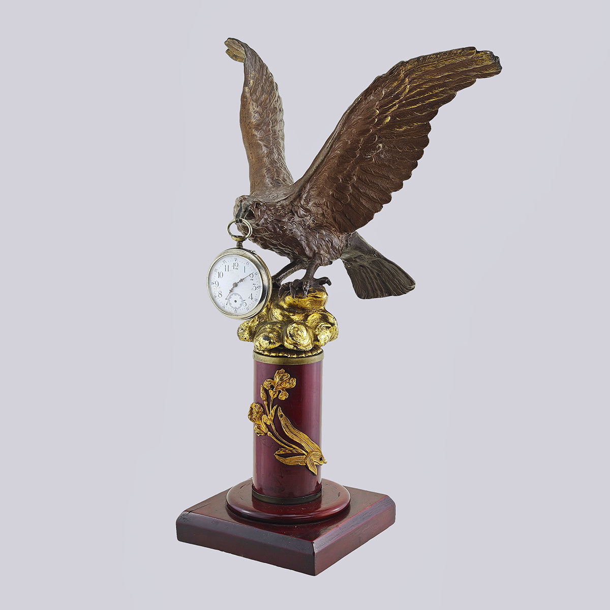 Подчасник «Орёл» (бронза, дерево, H=36 см)