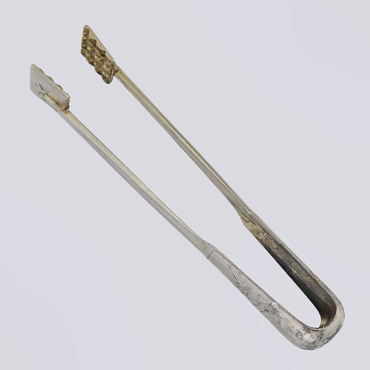 Щипцы для сахара 84 пробы конца 19 века