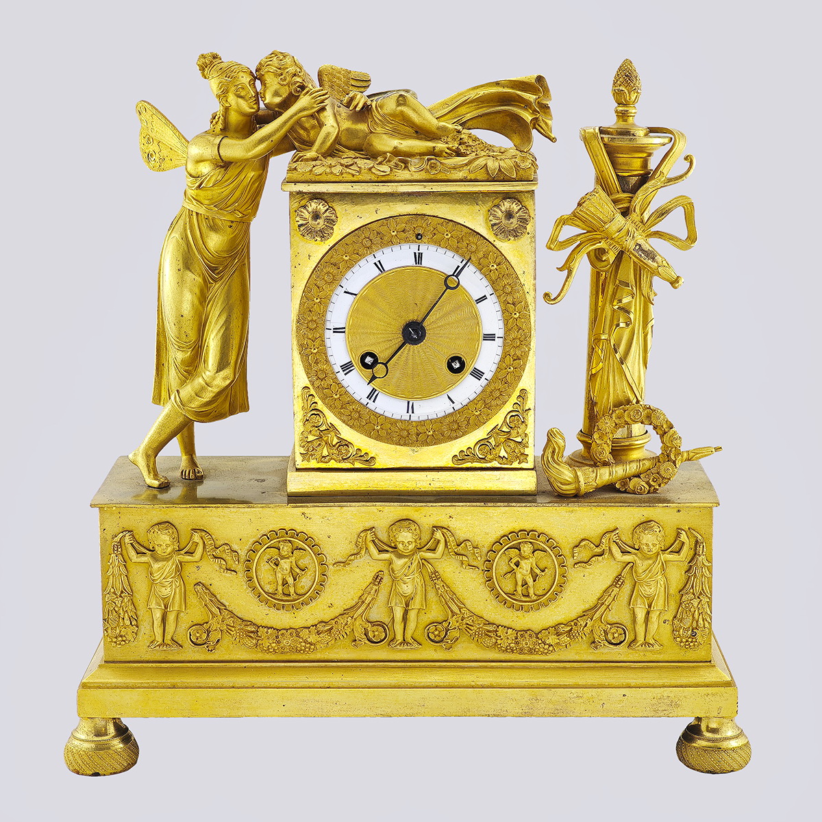 Настольные часы «Амур и Психея» (Франция, первая половина 19 века)